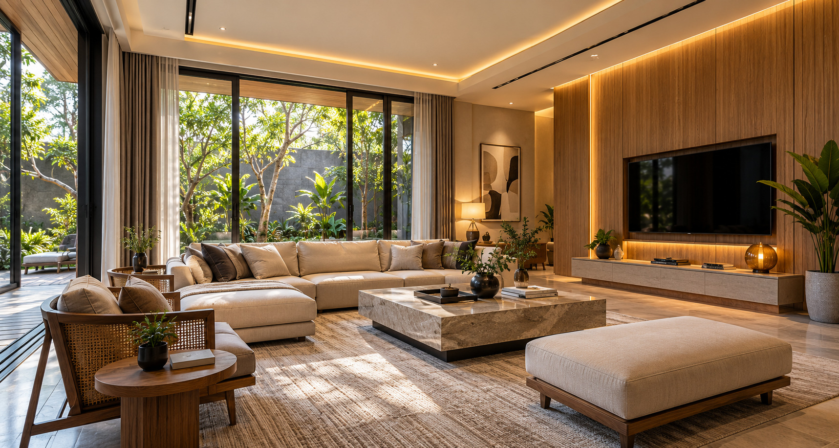 Contoh interior ruang keluarga